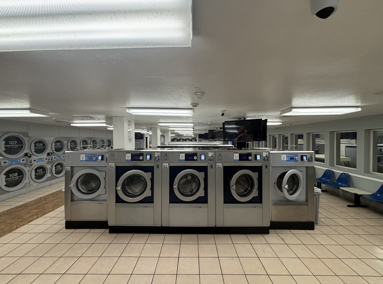 Inside Ye Old Wash House laundromat